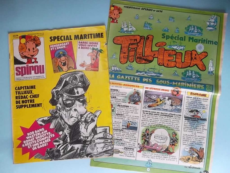 Revistas SPIROU em francês (anos 60/70) com RAROS BRINDES