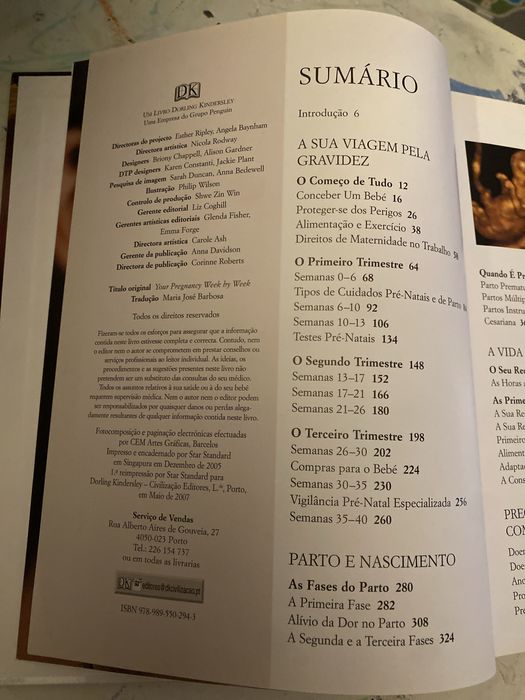 Livro: A sua gravidez semana a semana