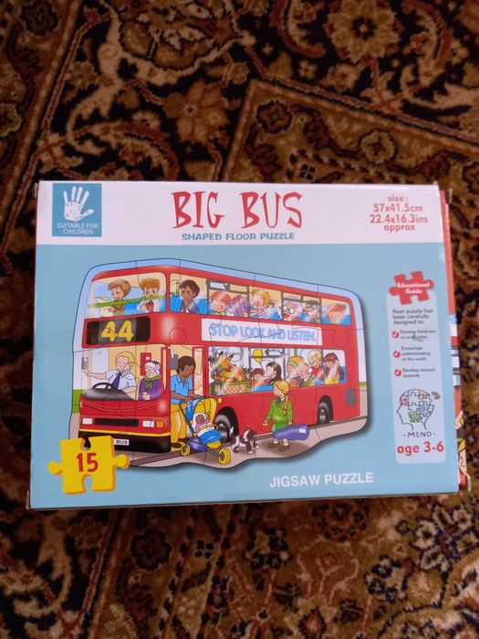 Puzzle podłogowe autobus 15 elementów