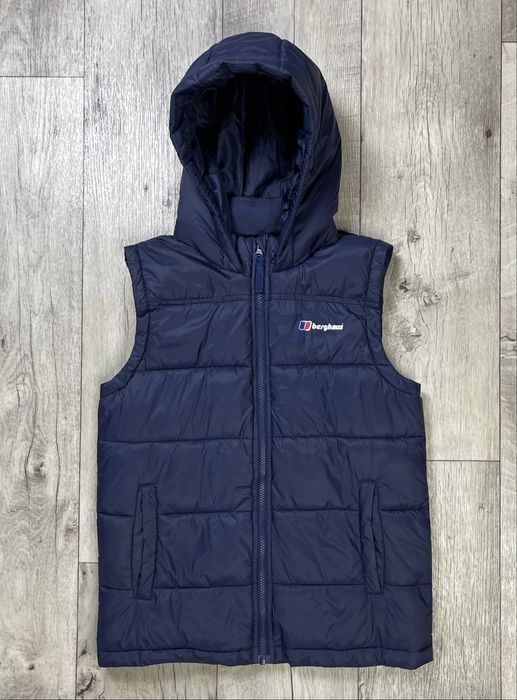 Berghause жилетка S размер стеганая синяя демисезонная