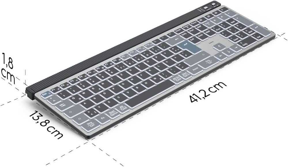 Klawiatura bezprzewodowa Hama WK-750 Multi-Device | Podświetlana | Nowa