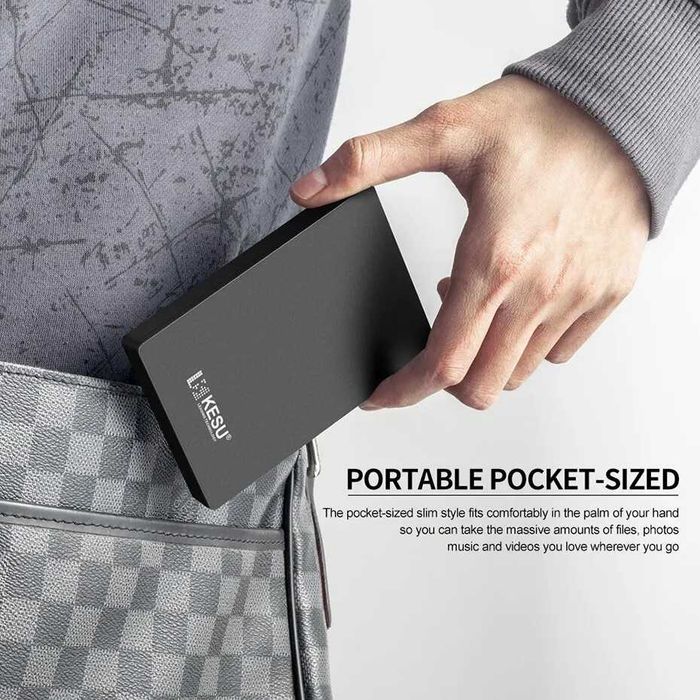 HDD 2,5-дюймовый портативный внешний жесткий диск 500 ГБ USB3.0