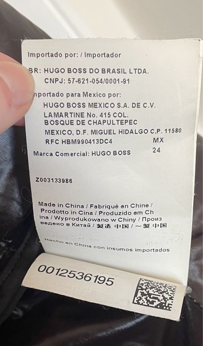 Casaco ou blusão castanho escuro (Hugo Boss, tamanho 36)