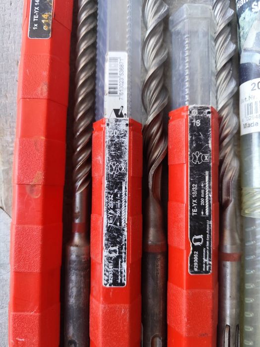 3 Wiertła Hilti Reca  SDS max 20 18 14