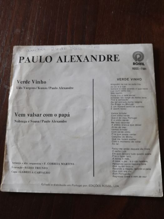 "Verde Vinho" Paulo Alexandre