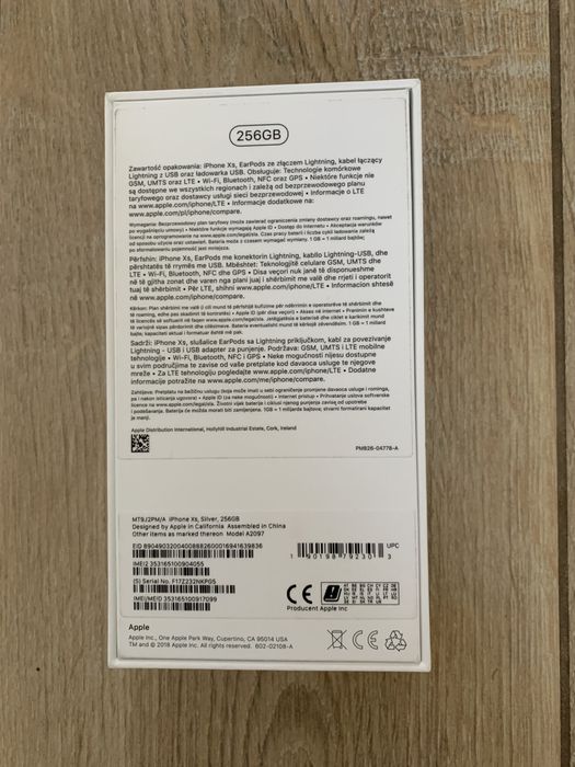 Apple Iphone Xs 256 gb