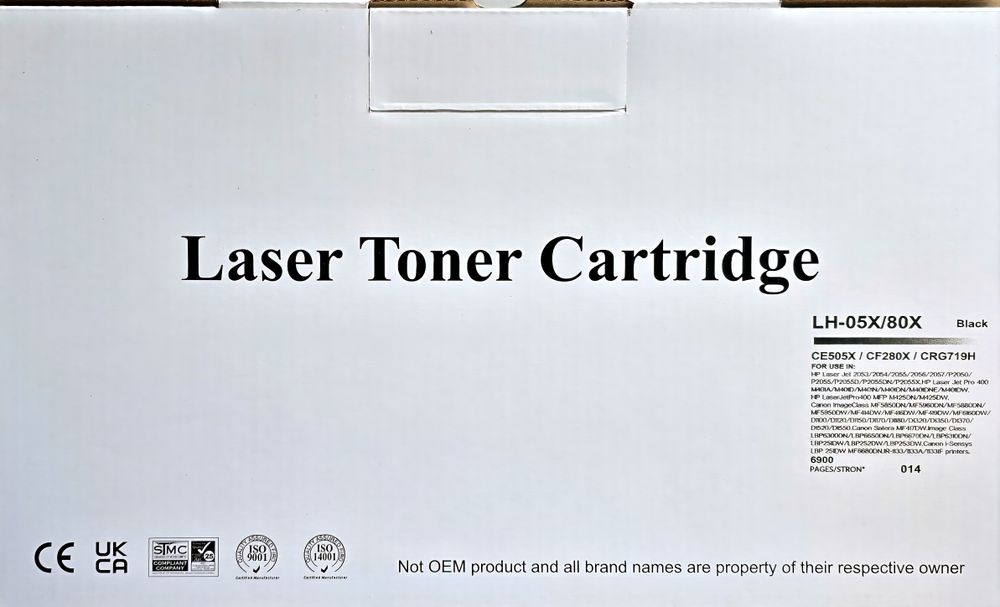 Toner czarny LH-05X / 80X / CE505X / CF280X / CRG719H 6900 stron