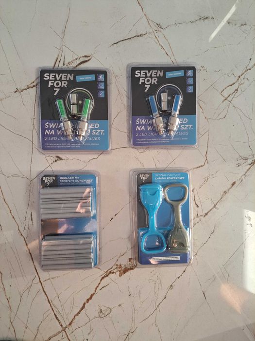 Akcesoria rowerowe, nowe oryginalnie zapakowane