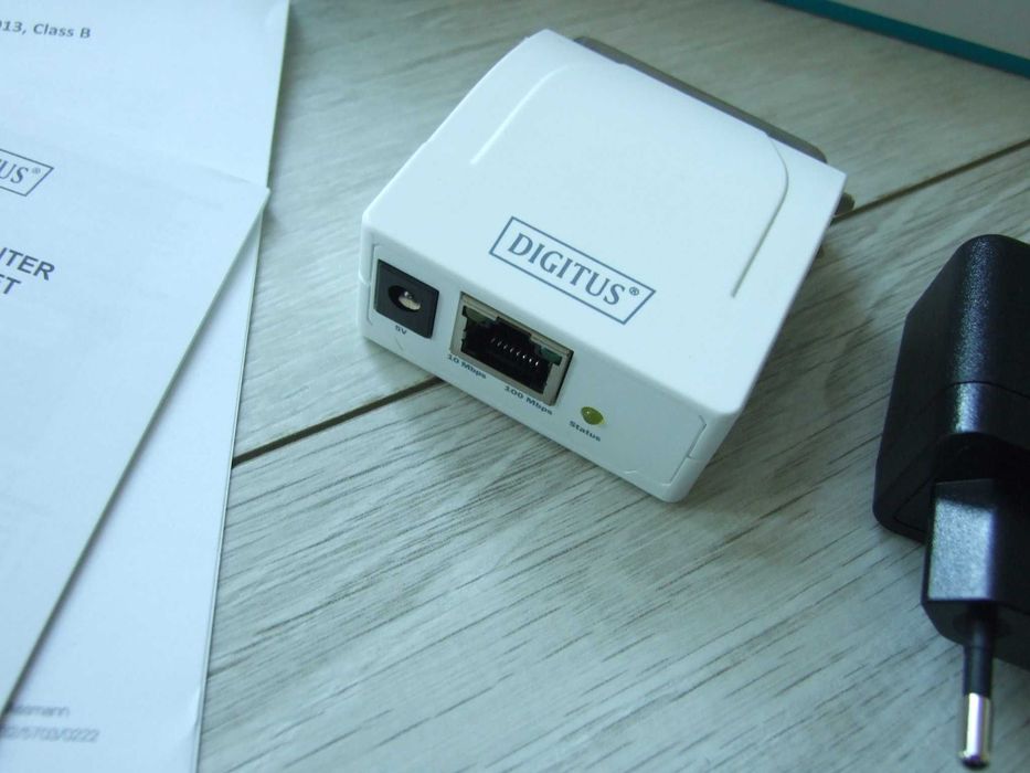 Digitus Serwer druku Fast Ethernet 1xRJ45 1xDB-36-pin LPT serwer drukarek