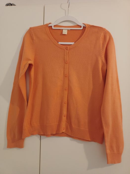 Pomarańczowy kardigan H&M