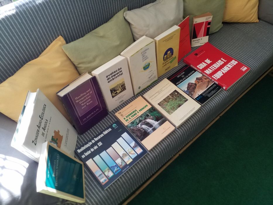 Lote de 270 livros (técnicos e outros), como novos, e a bom preço.