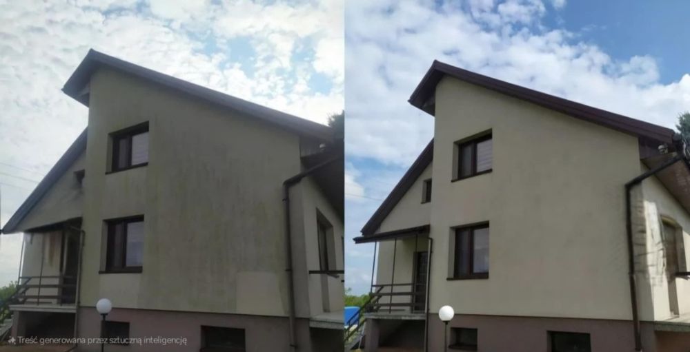 Mycie kostki, elewacji, dachów, płotów