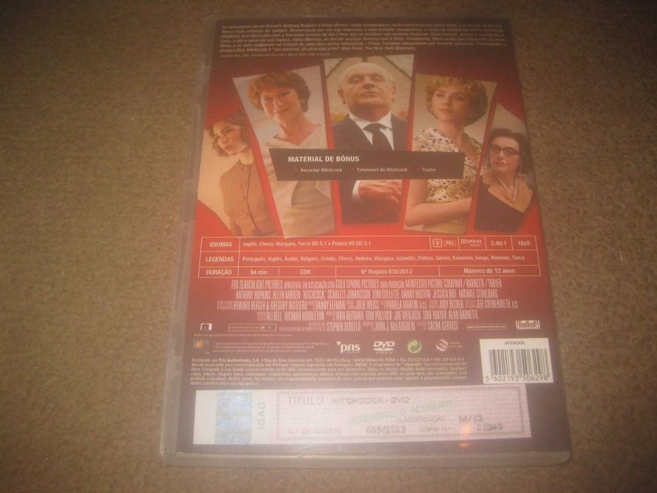 DVD "Hitchcock" com Anthony Hopkins