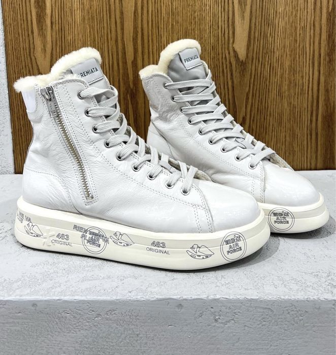 Оригинал! Premiata Edith 6108 Премиата мех зима ботинки кроссовки