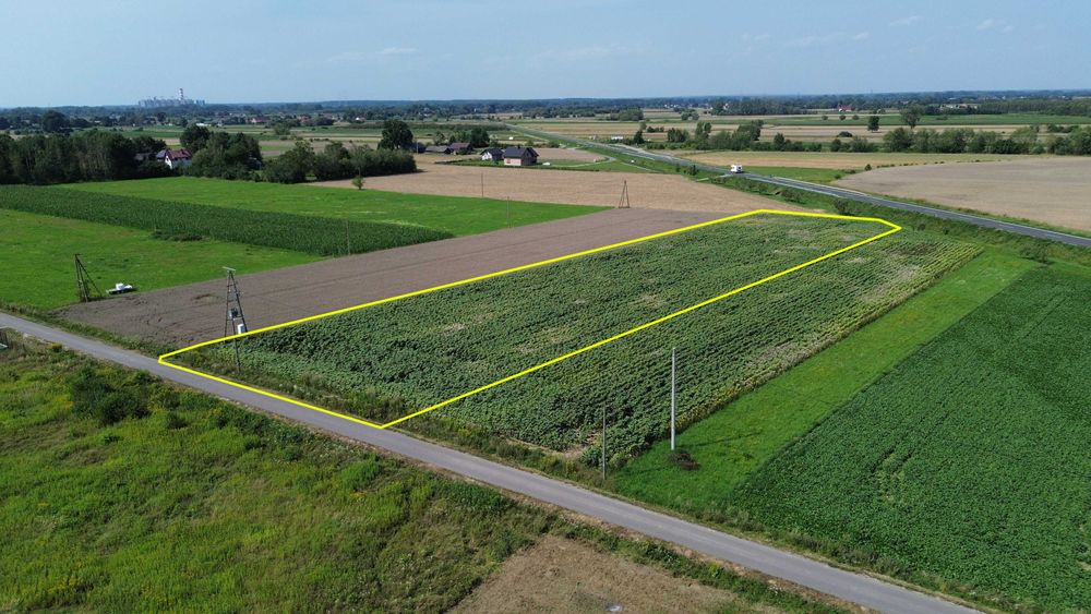 Atrakcyjna działka budowlana 55,64 ar, WZ na 4 domy, Kliszów k. Mielca