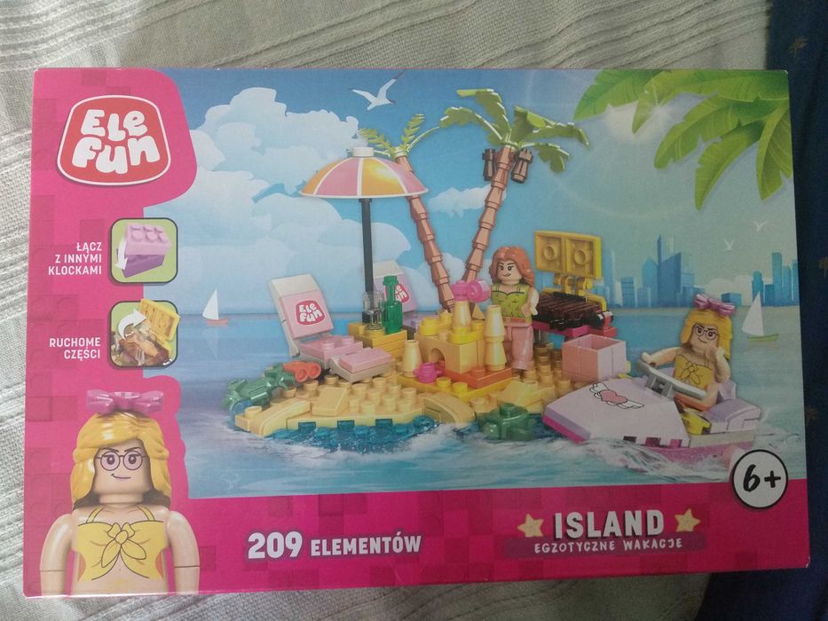 LEGO elefun biedronka wyspa plaża klocki