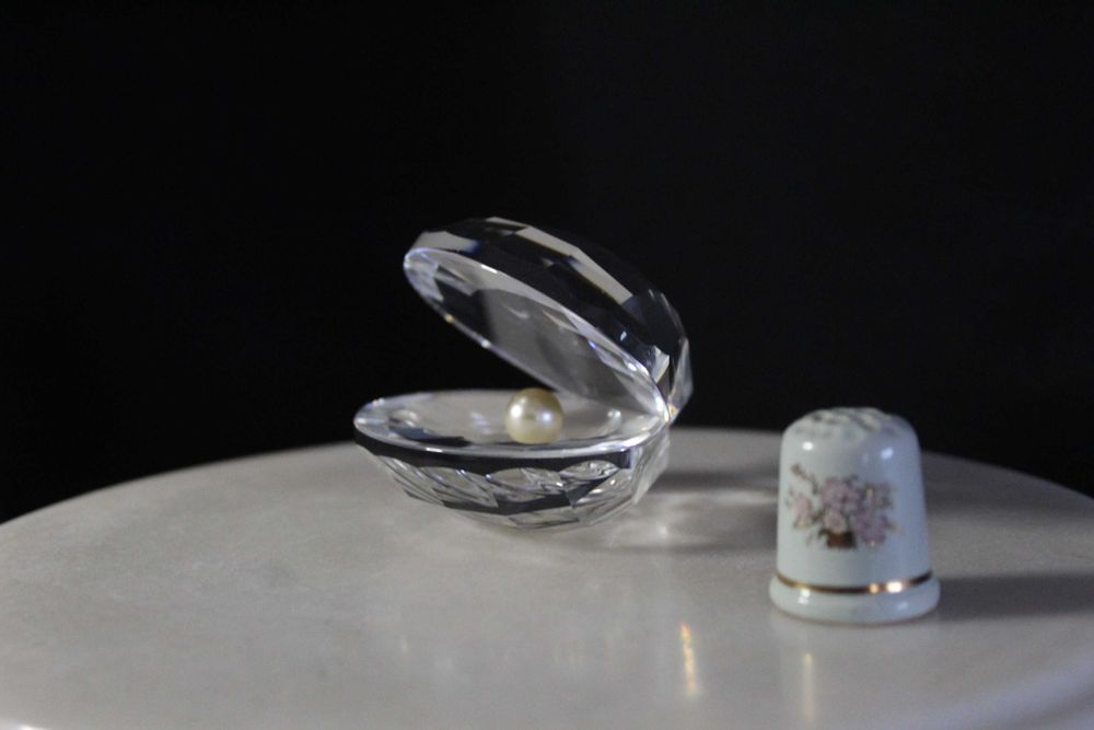 Figura de coleção Concha com Pérola da Swarovski (artigo 014389)