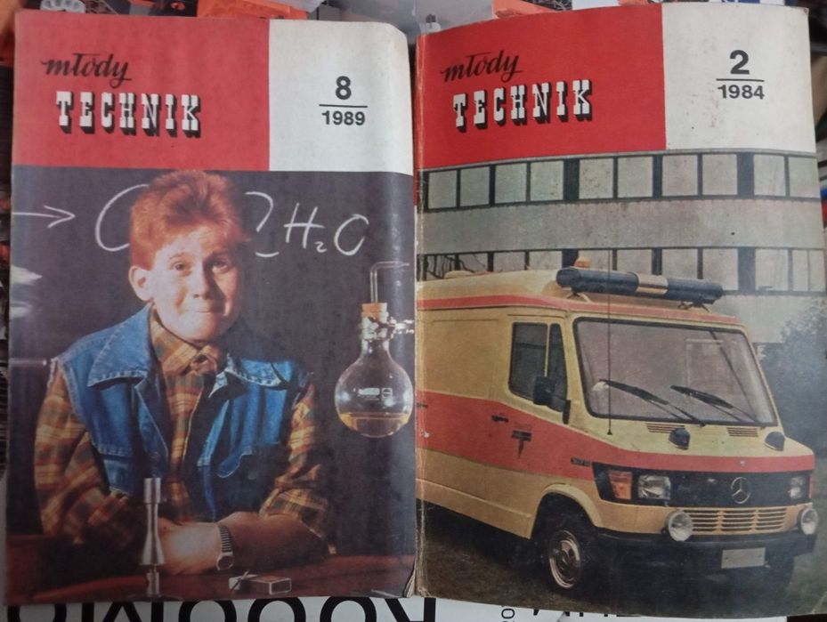 Młody Technik  zabytek,  ciekawe numery