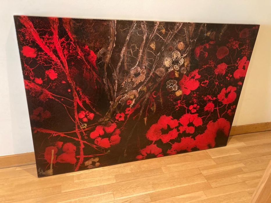 Cadeiras, jogo de maples e quadro