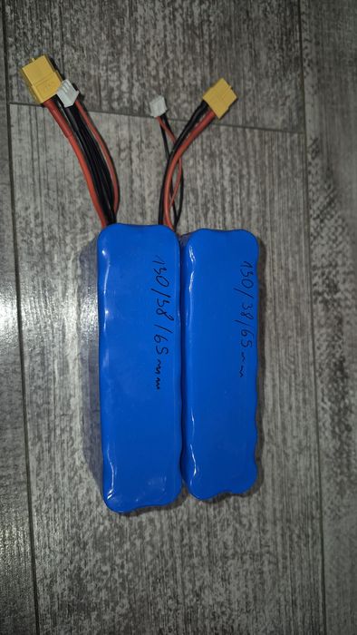 Baterie 8.4v 2s7p 21Ah do łódki zanętowej