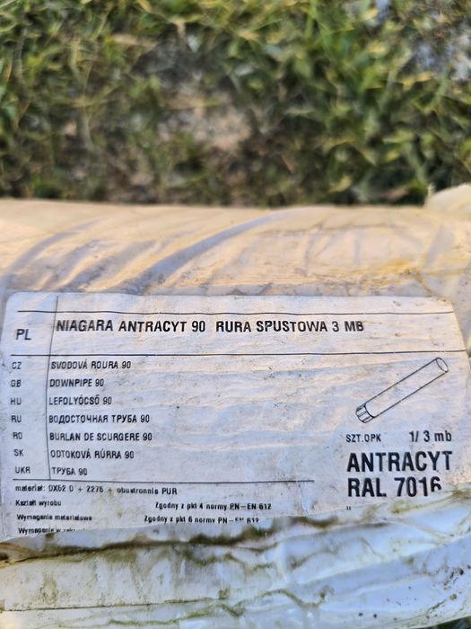 Rynna spustowa niagara antracyt blacha pruszynski