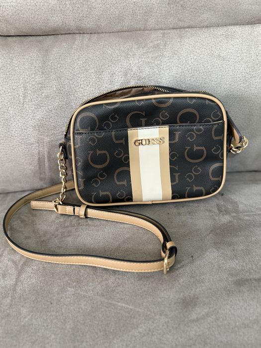 Mala tiracolo GUESS (Tons Castanho)