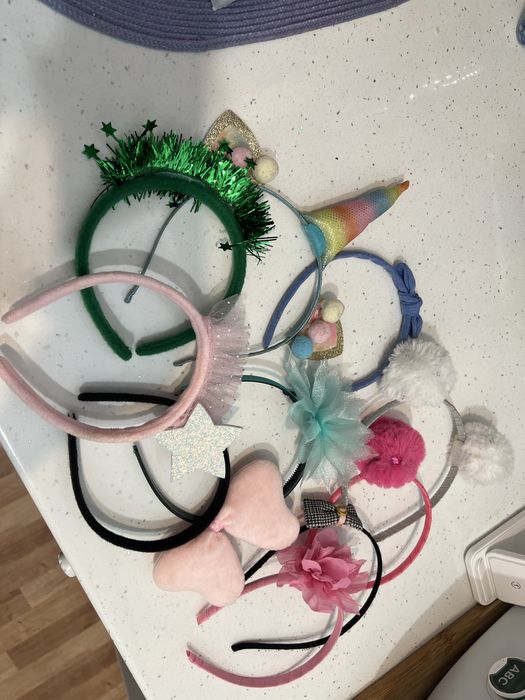 Okazja! Opaski dla dziewczynki komplet 10 sztuk!