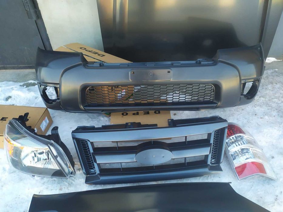 Бампер передній FORD RANGER 09-12 роки ФОРД РEНДЖЕР капот решітка фари фара форд рейнджер Ренжер