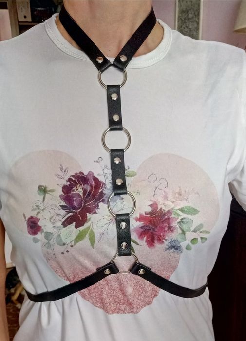 Szelki  Choker Styl harness eko skóra