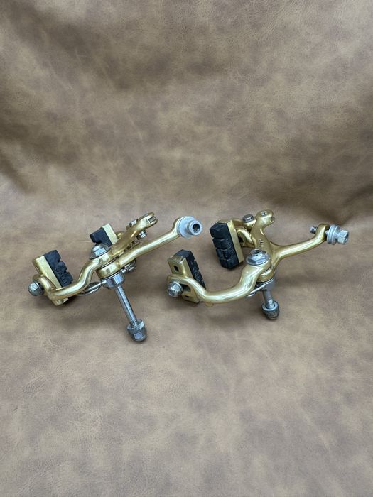 Retro hamulce szosowe Galli Gold komplet złote