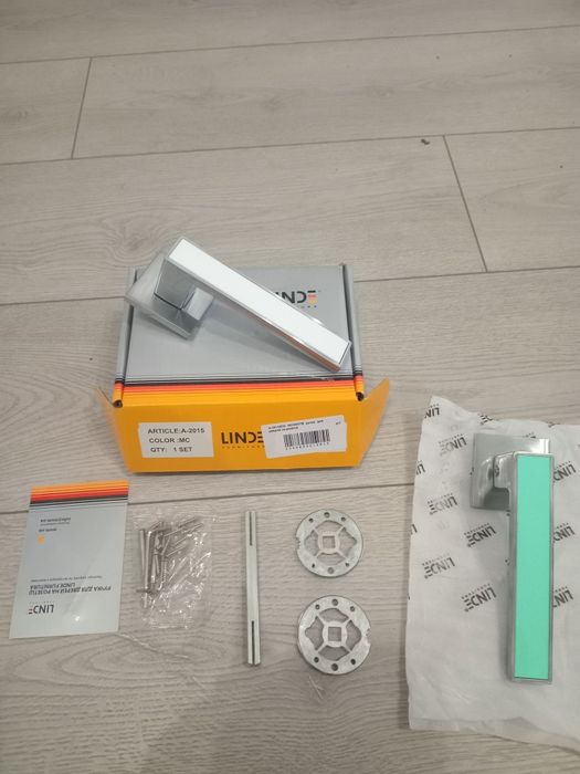 Дверні ручки  ХРОМ.