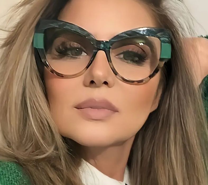 Okulary korekcyjne zielone