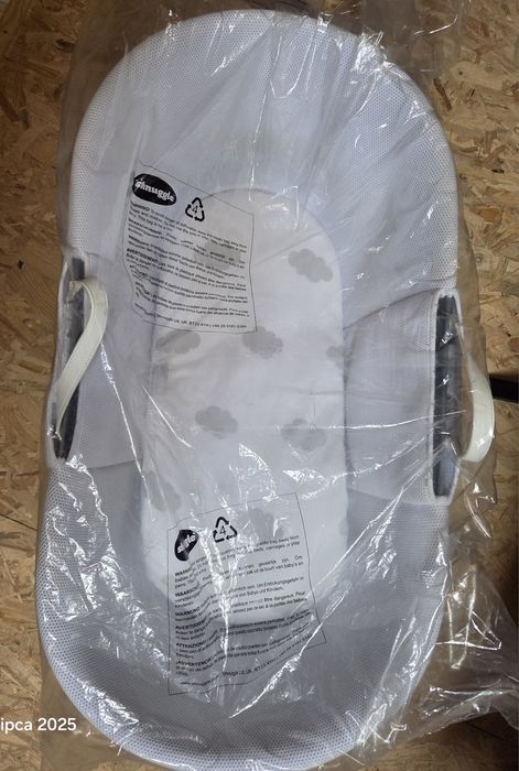 SHNUGGLE Kosz Mojżesza ze.stojakiem szary zestaw