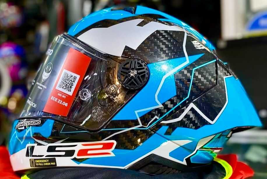 Capacete NOVO LS2 Thunder GP Aero (46% DESCONTO) Extras. Tam M-L-XL-XXL