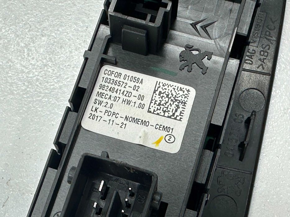 Interruptor Vidros Frente Esquerdo - Citroen C4 Grand Picasso II (Spacetourer 2018)