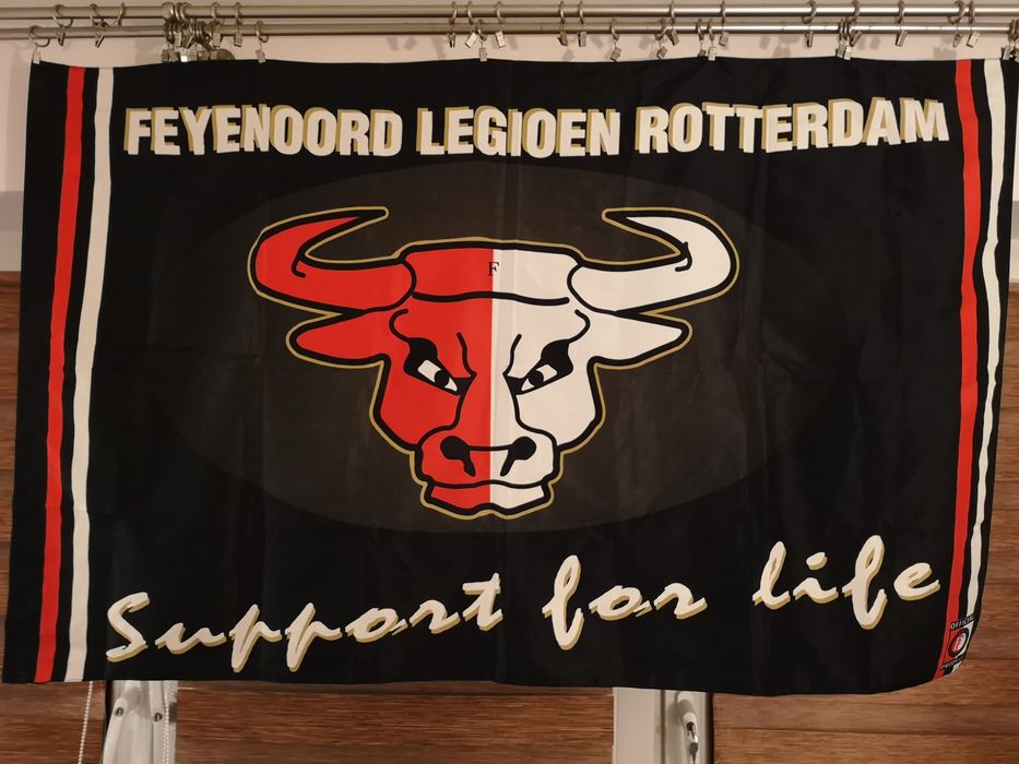 Flaga z tunelem Feyenoord Legioen Rotterdam