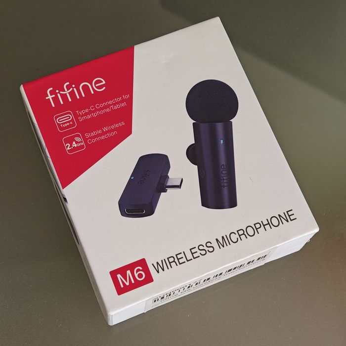 Fifine M6 — бездротовий мікрофон USB-C