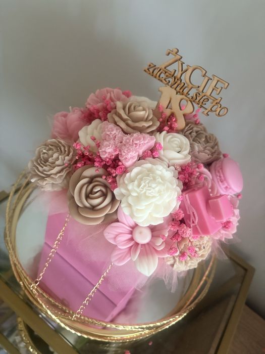 Flower box ze świec sojowych