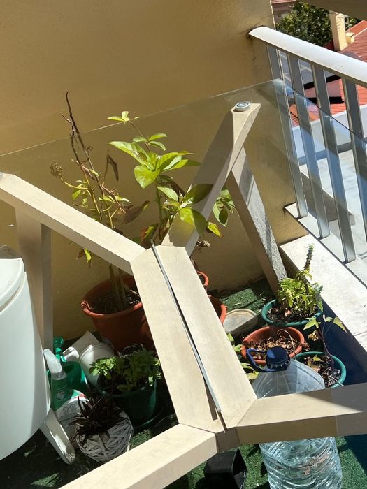 Mesa de cozinha com vidro