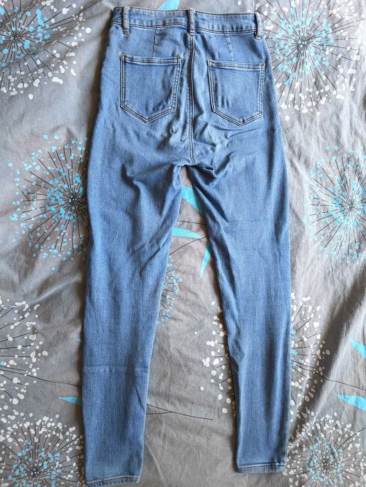 Jeansy niebieskie jasne, skinny XS