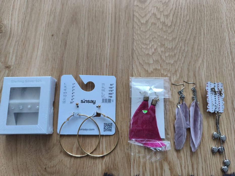 8 par nowych kolczyków