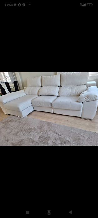 Sofá de qualidade com chaise long