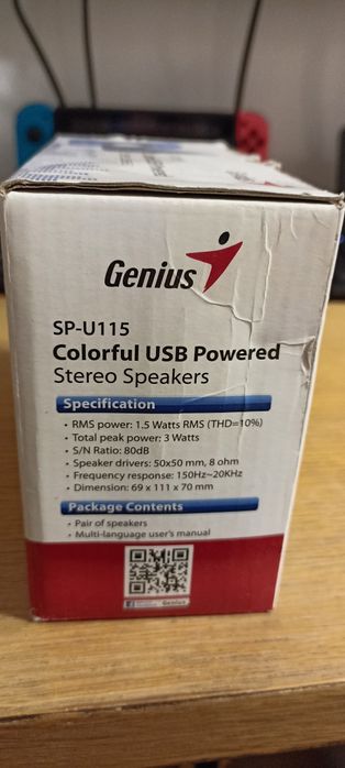 głośniki mobilne komputerowe zasilane USB nowe fabrycznie