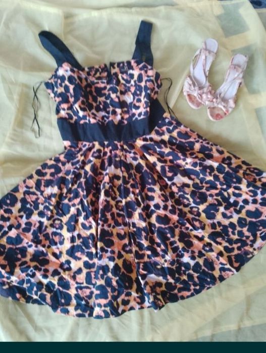 Sukienka damska na lato w panterkę limitowana edycja