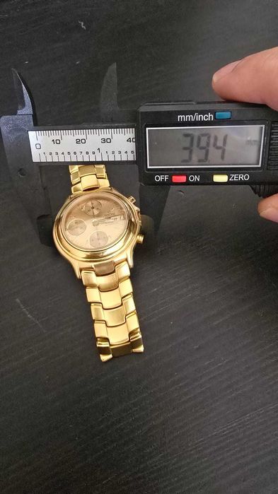 Titoni Chronograph Automatic Swiss Made Self Winding Gold Plated идеал