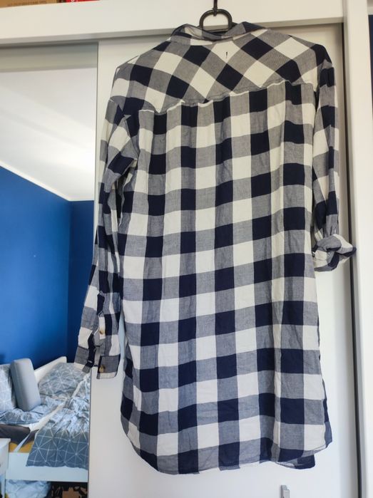 Koszula w kratę granatowo-biała Atmosphere S/36