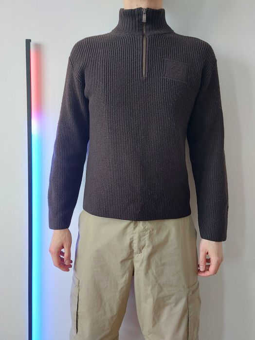 North Sails brązowy sweter męski, wełna/akryl, rozmiar M/L