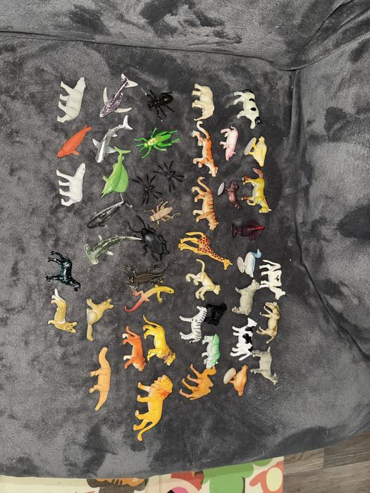 Фігурки тварин дикі, ферма, комахи