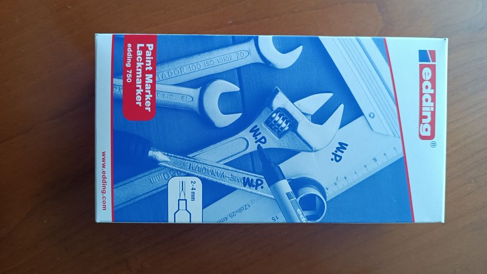 Marcador permanente branco Edding 750
