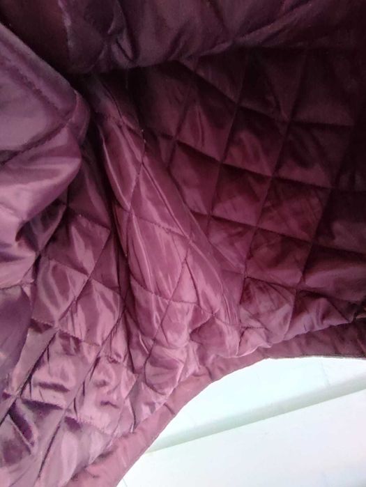Bordowa śliwkowa kurtka Sinsay, parka, rozm. XS/34